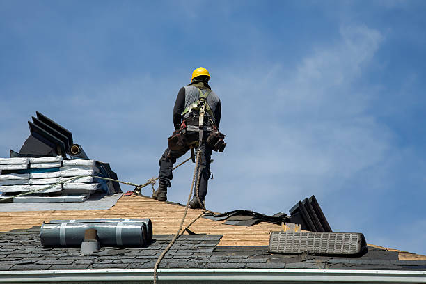 Professional Gutter Installation technician working in Kiln, MS